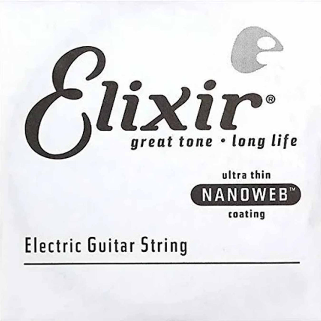 Elixir 12077 Nanoweb Electric Guitar Strings, (.010 - .052)