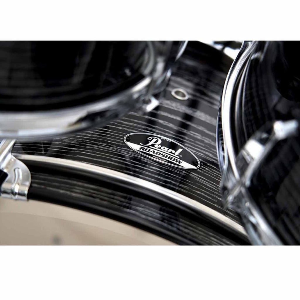 Pearl Roadshow RS525SC 5 Pcs Acoustic Drum Set -Midnight Chrome Vortex