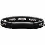 Meinl Headliner ® Series Molded ABS Tambourine, Black, Single Row, Stainless Steel Jingles - HTBK