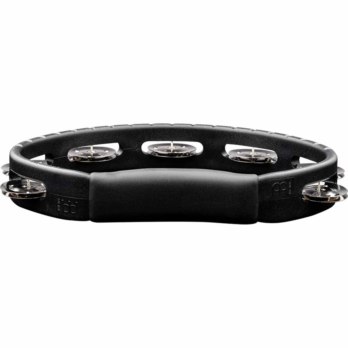 Meinl Headliner ® Series Molded ABS Tambourine, Black, Single Row, Stainless Steel Jingles - HTBK