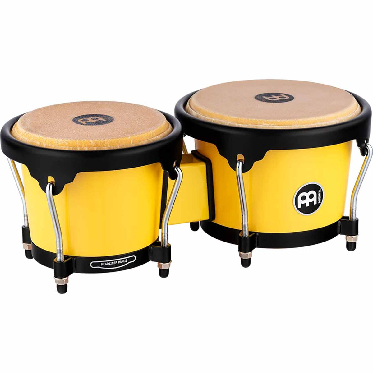 Meinl Journey Series Bongo Molded ABS Bongo, Illuminating Yellow - HB50IY