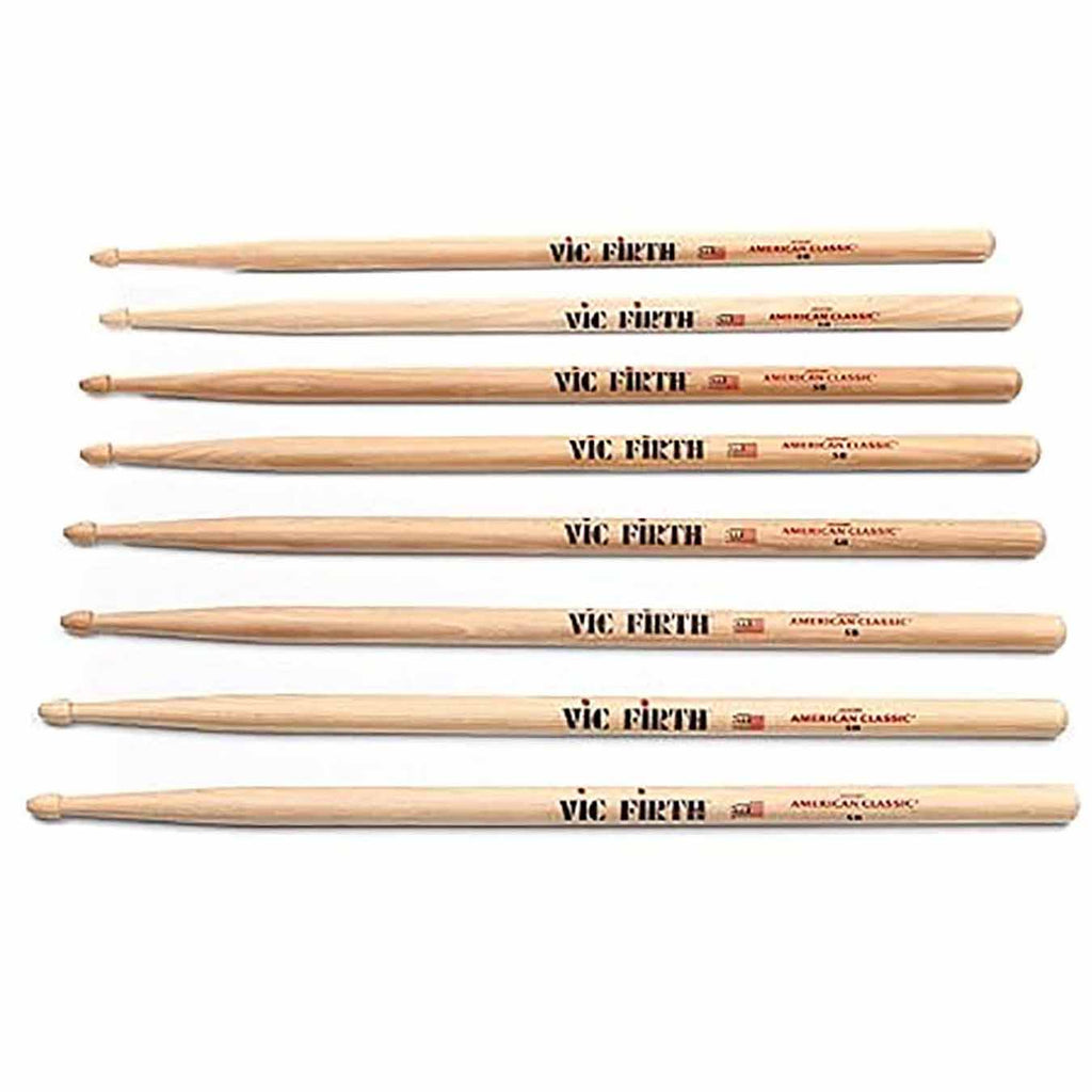 Vic Firth P5B.3-5B.1 Drumstick Value Pack of 4