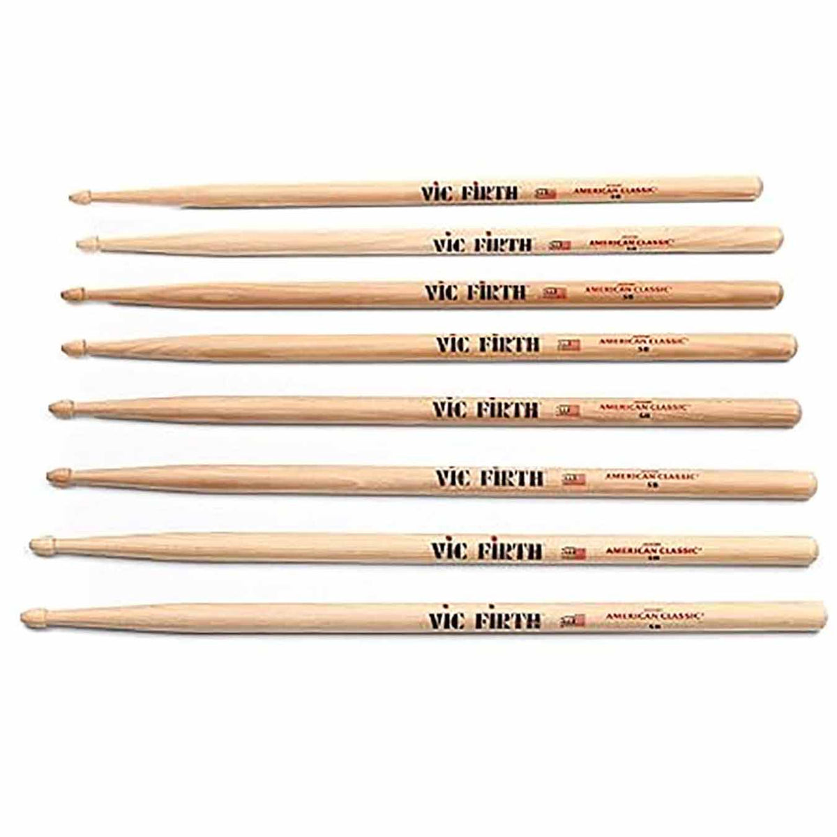 Vic Firth P5B.3-5B.1 Drumstick Value Pack of 4