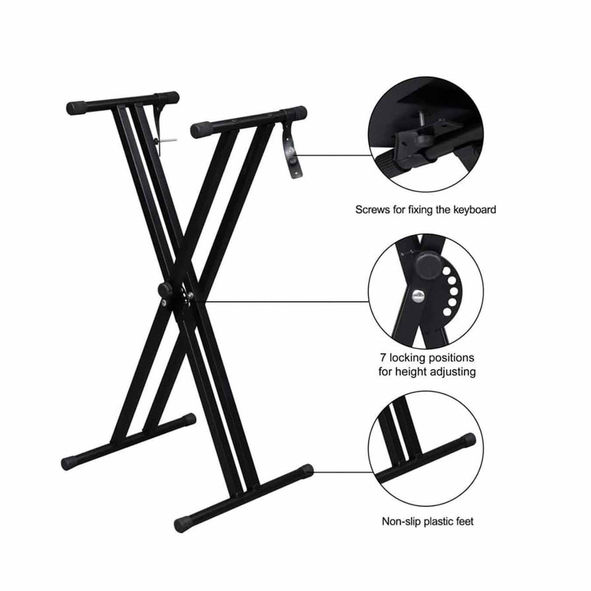 Neowood KS-40M Keyboard Stand (Detachable)