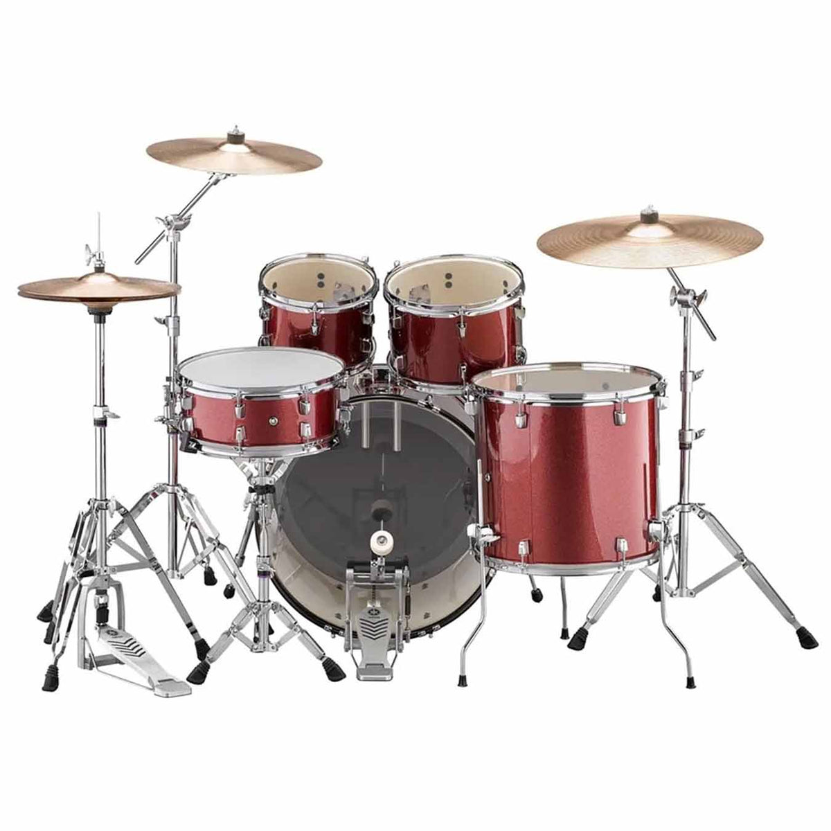 Yamaha RYDEEN RDP2F5 BG Acoustic Drum Set With Hardware - Burgandy Glitter