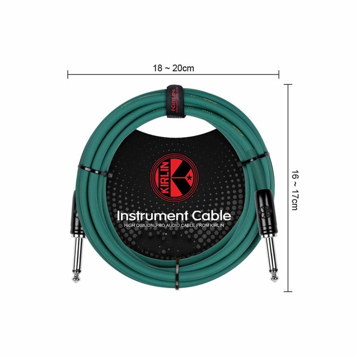 Kirlin IP-241BC-GR-10 Original 24 10m Instrument Cable - Green