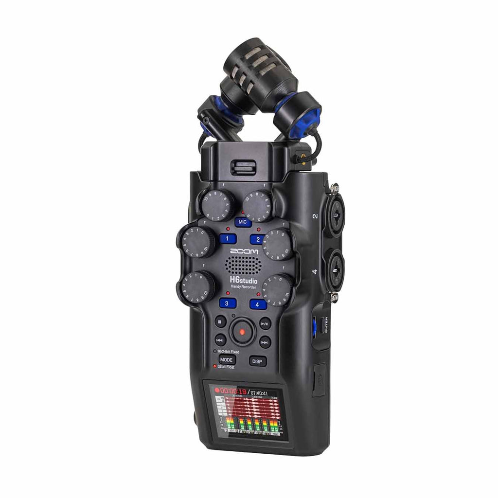 Zoom H6studio Handy Recorder with 32-Bit Float, Gain Knobs, 8-Track Recorder