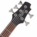 Cort Action Bass V Plus 5 String Electric Guitar - Trans Red