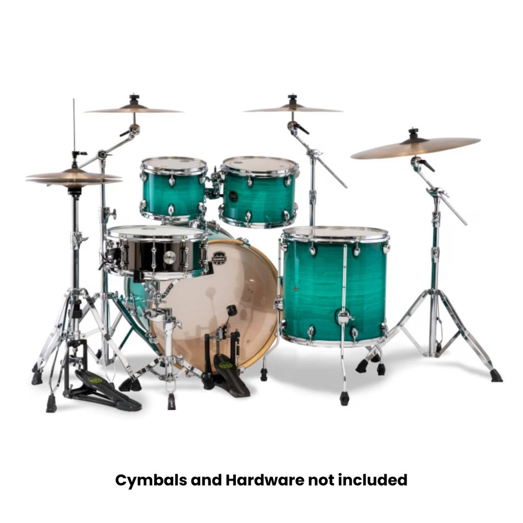 Mapex Armory AR529SVJO 5-Pieces Hybrid Acoustic Drum Shell Pack - Jade Stone Burst