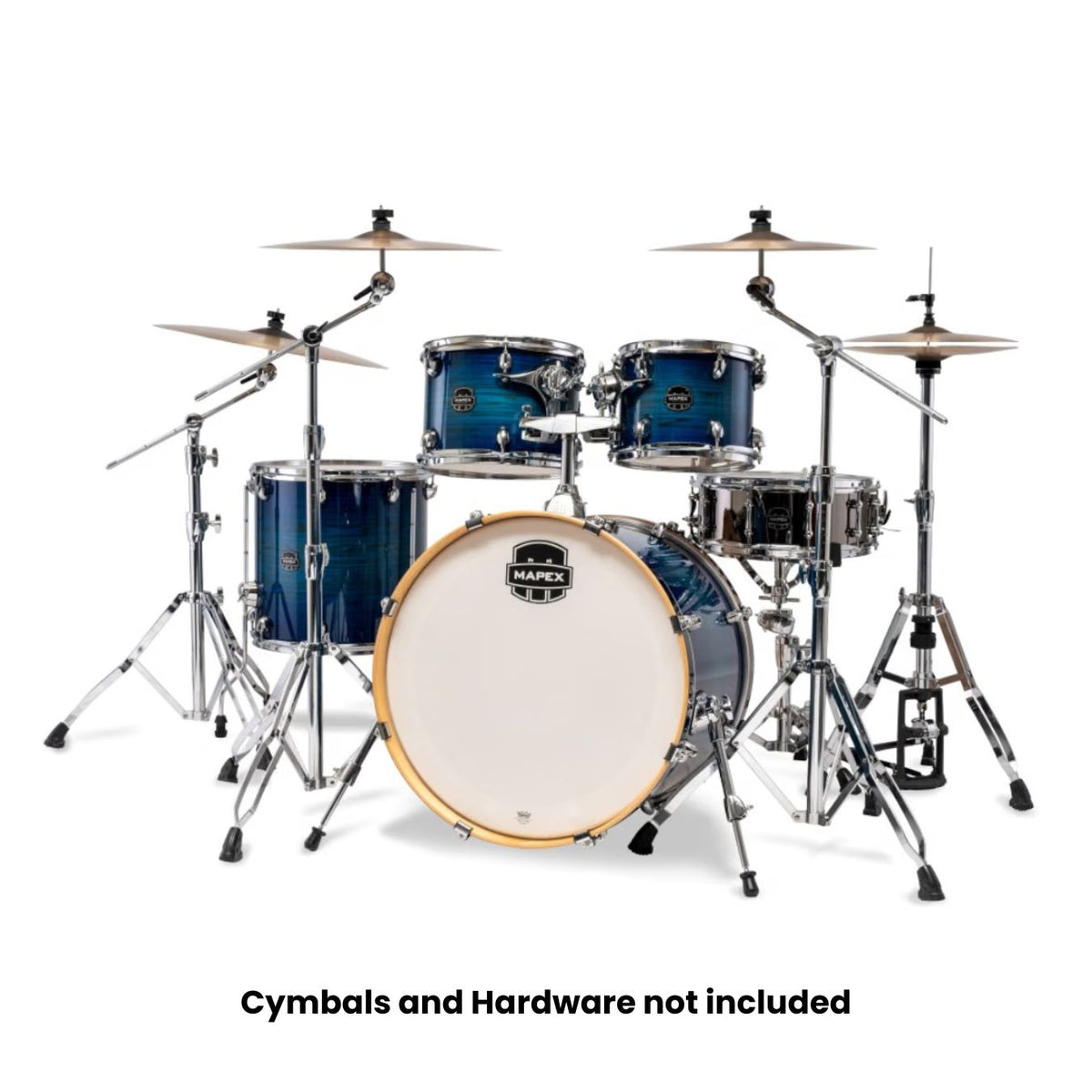 Mapex Armory AR529SVNJ 5-Pieces Hybrid Acoustic Drum Shell Pack - Blue Wave Burst