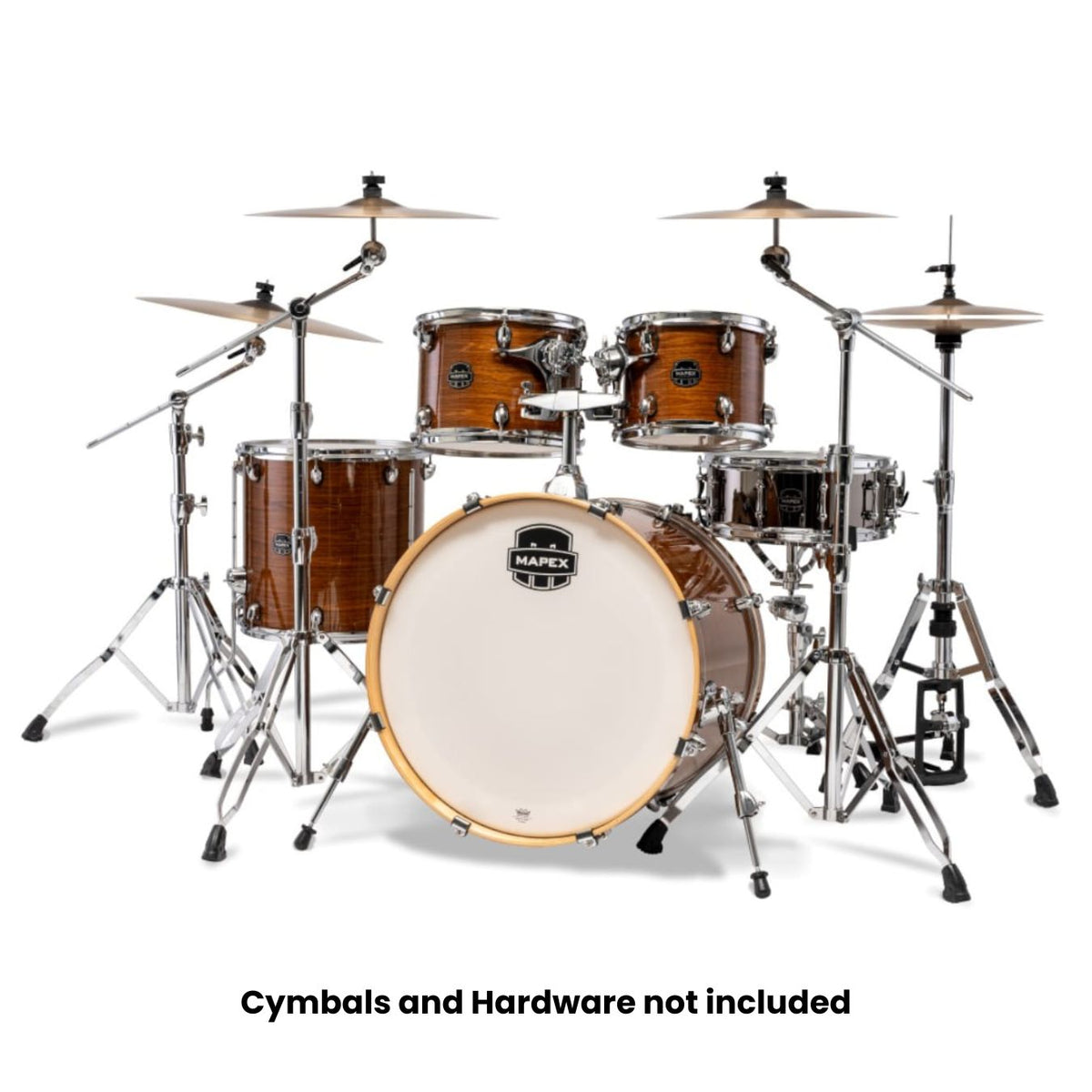 Mapex Armory AR529SVWJ 5-Pieces Hybrid Acoustic Drum Shell Pack - Roasted Chestnut