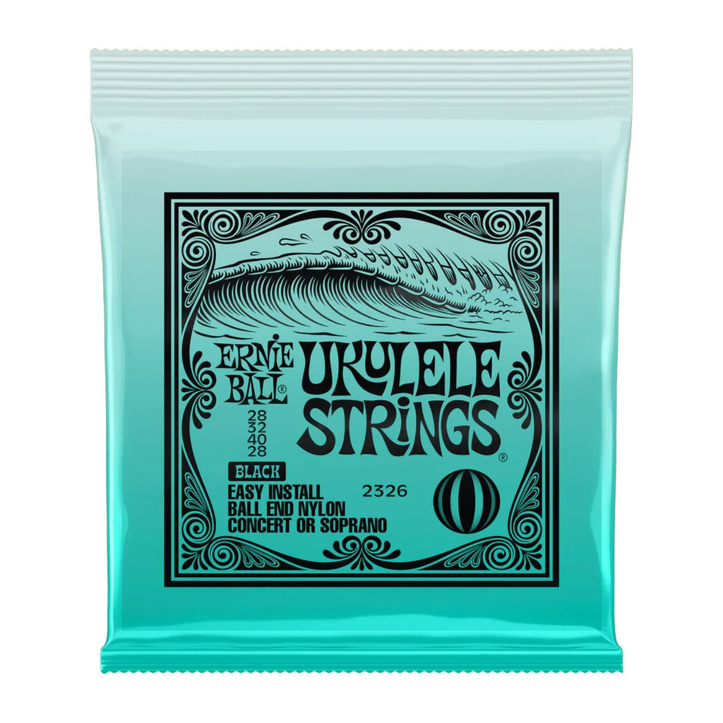 Ernie Ball 2326 Ukulele Ball End Nylon Ukulele Strings Black