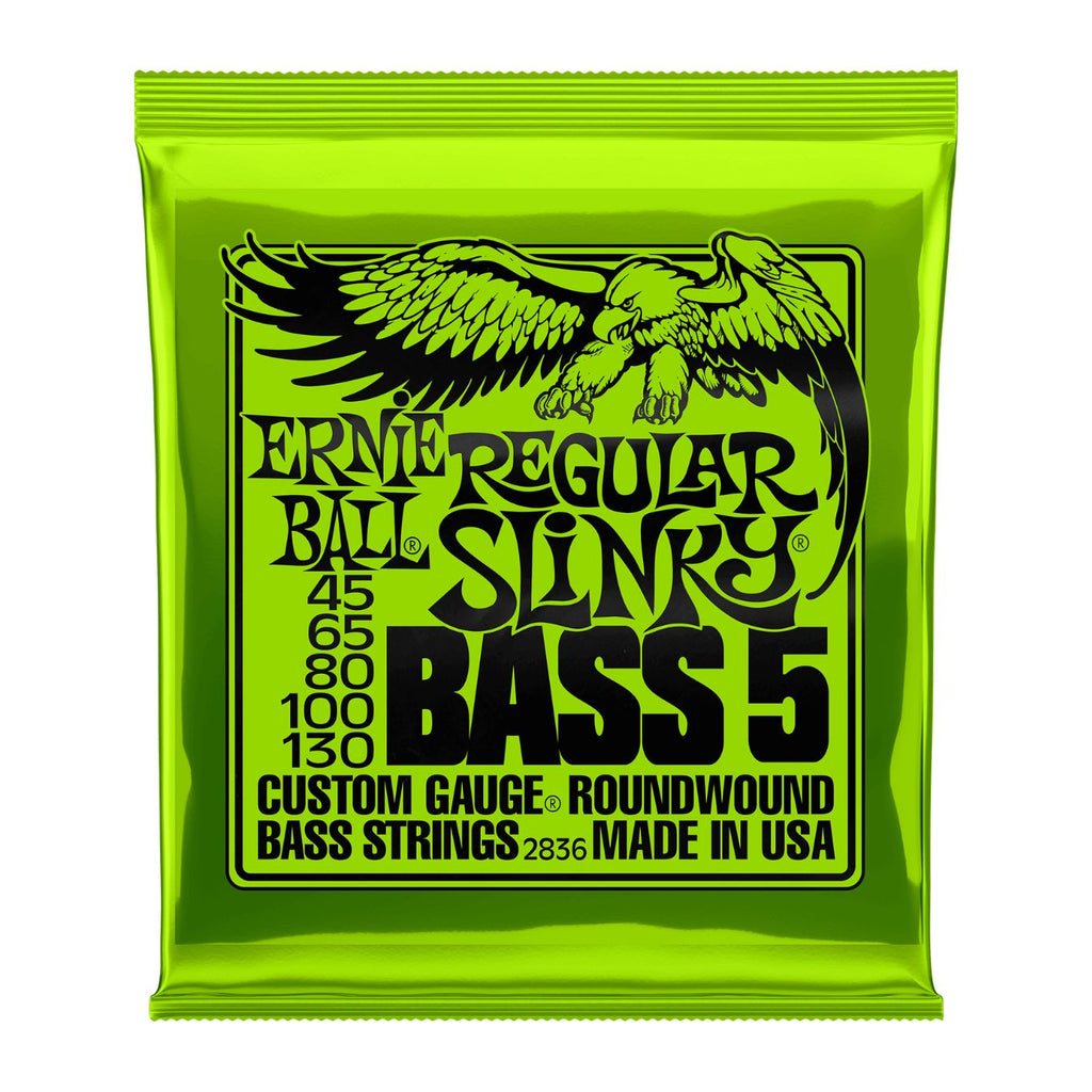 Ernie Ball 2836 Regular Slinky Bass Guitar Strings 5-String 45-130