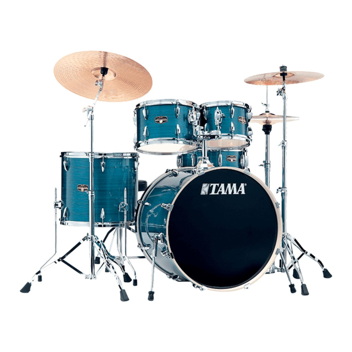 Tama Imperialstar IP52H6W HLB 5-Pieces Acoustic Drum Kit - Hairline Blue