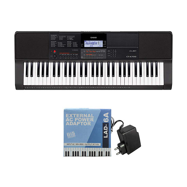 Casio CTX700 61-Key Touch Sensitive Portable Keyboard