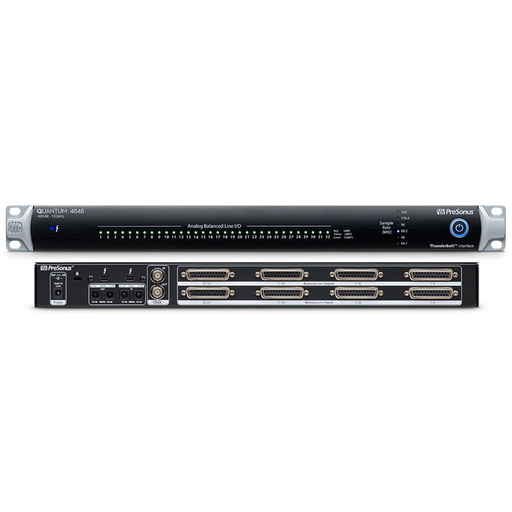 Presonus Quantum 4848 48-in/48-out 24-bit/192kHz Thunderbolt 2 Audio Interface