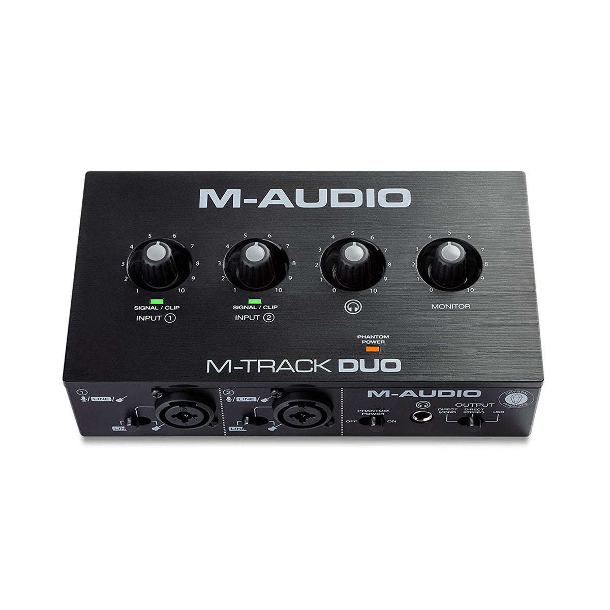 M-Audio M-Track Duo – USB Audio Interface for Recording, Streaming and Podcasting with Dual XLR, Line & DI Inputs, Plus a Sof
