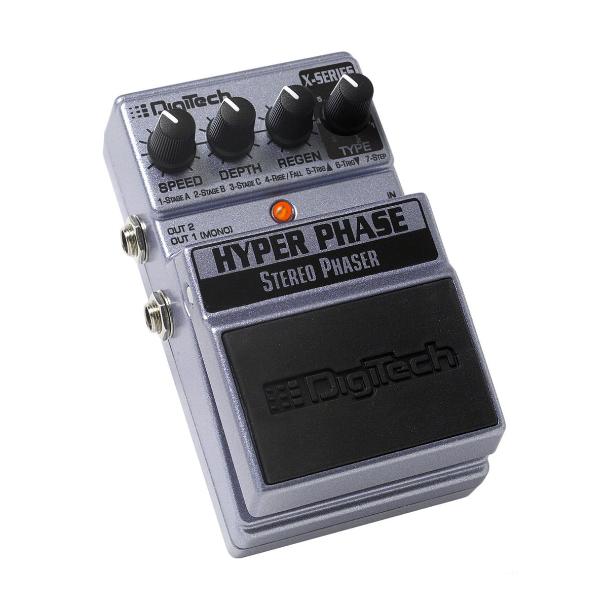 DigiTech X-Series Hyper Phase Stereo Phaser Guitar Effect Pedal