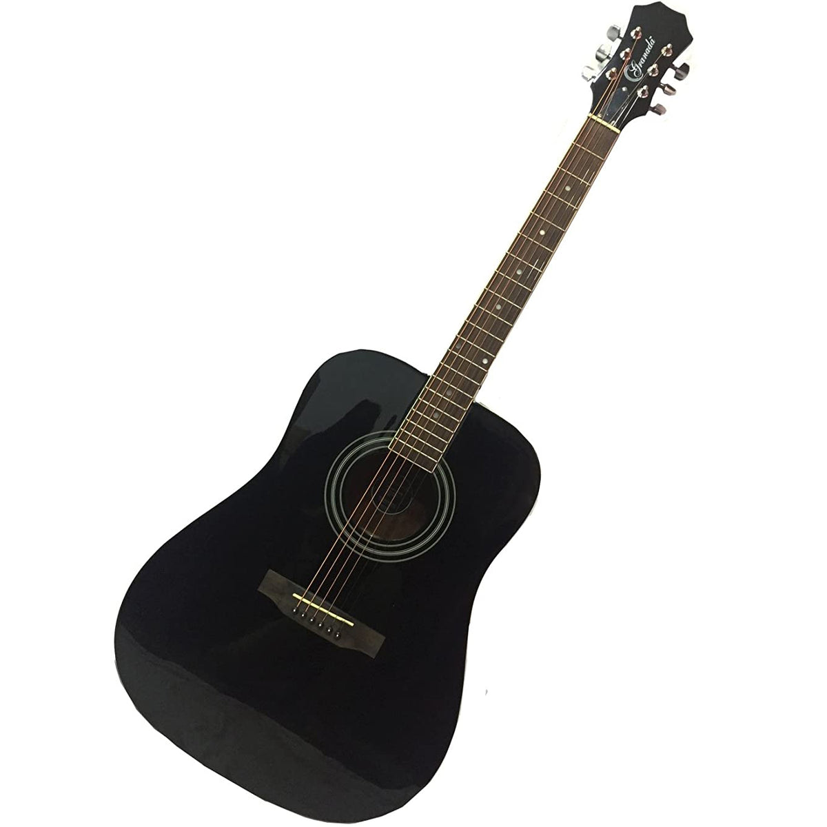 Granada PRLD-68PRO Acoustic Guitar Dreadnought Black