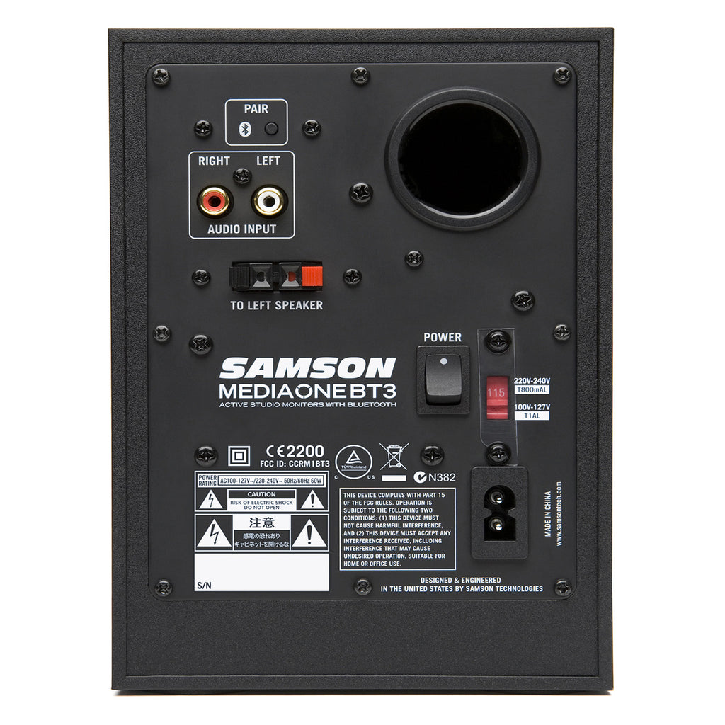 SAMSON MediaOne BT3 - Active Studio Monitors with Bluetooth
