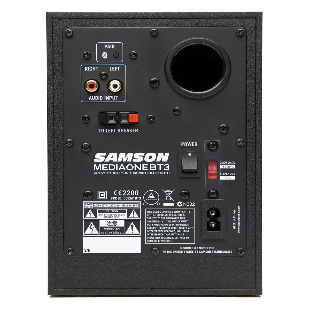 SAMSON MediaOne BT3 - Active Studio Monitors with Bluetooth