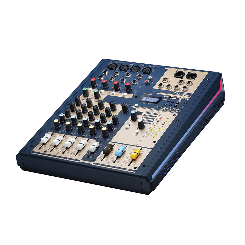 SOUNDCRAFT Nano M08BT 8-channel compact analog mixer supporting Bluetooth