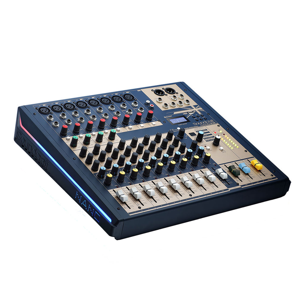 Soundcraft Nano M12BT Bluetooth-enabled 12-channel compact analog mixer