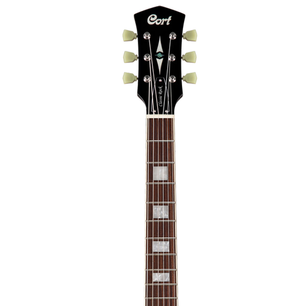 CORT CR250-TBK Classic Rock Series Electric Guitar- Trans Black