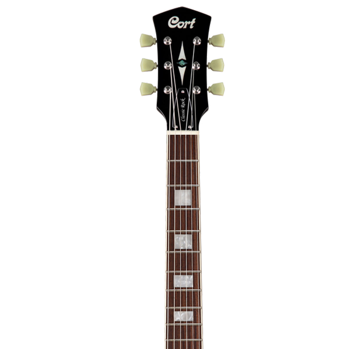 CORT CR250-TBK Classic Rock Series Electric Guitar- Trans Black