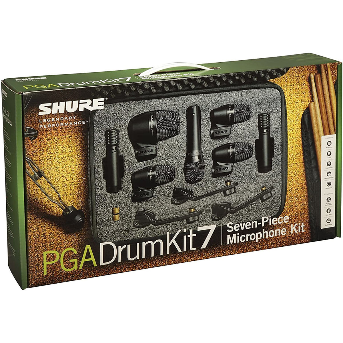 SHURE PGADRUMKIT7 7PC DRUMKIT PGA52- 57- 56(X3)- 81(X2)