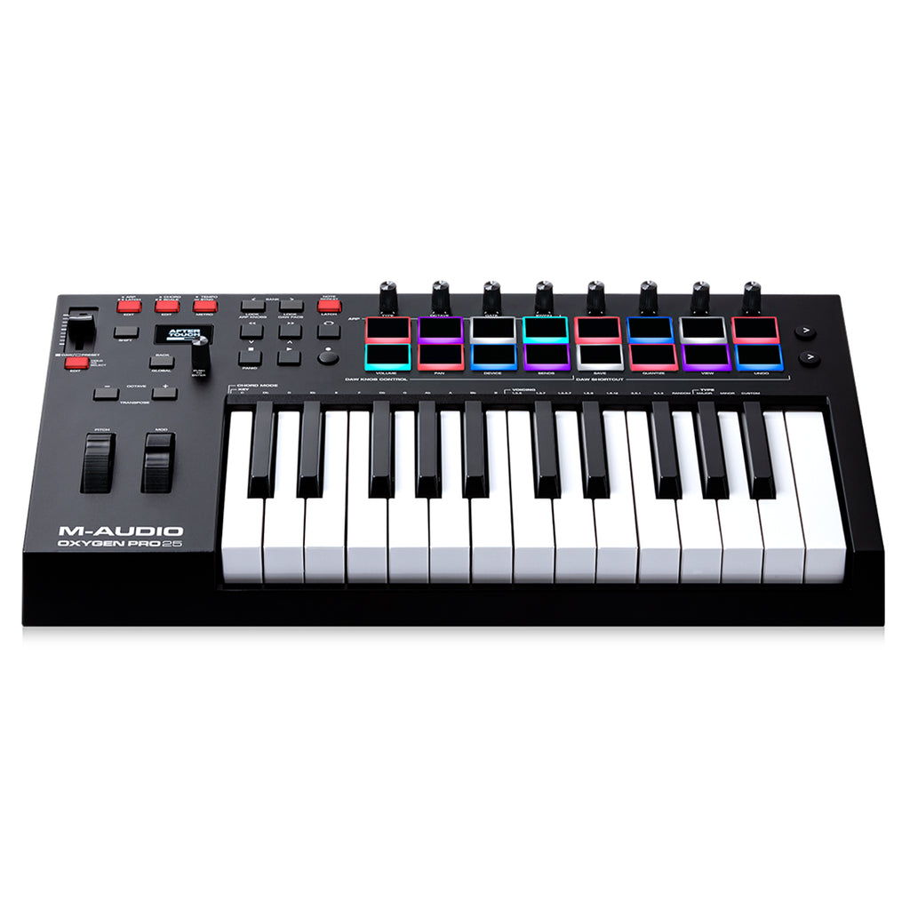 M-Audio Oxygen Pro 25 25-key USB powered MIDI controller with Smart Controls and Auto-mapping