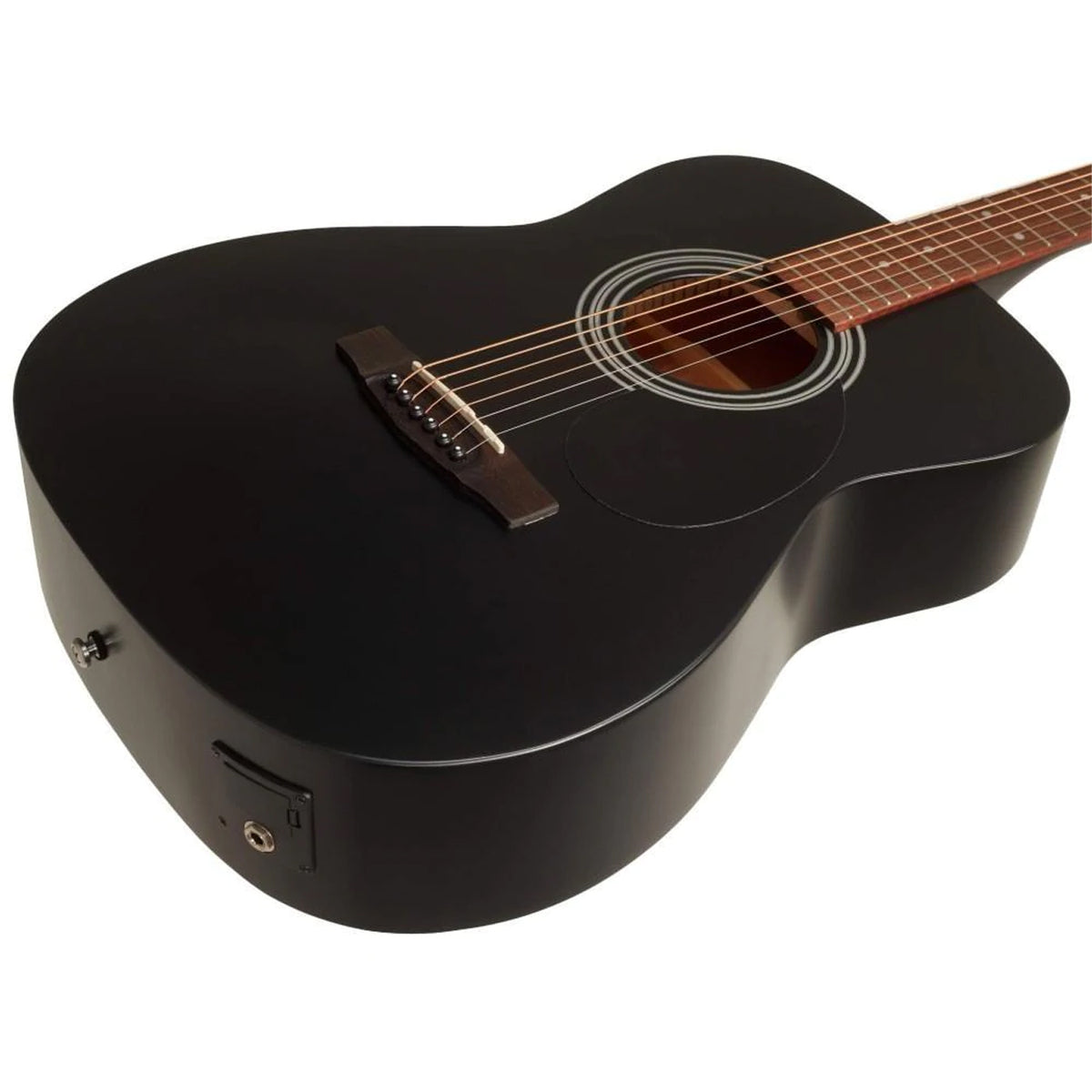 Cort AF510E Semi-Acoustic Guitar - Black Satin