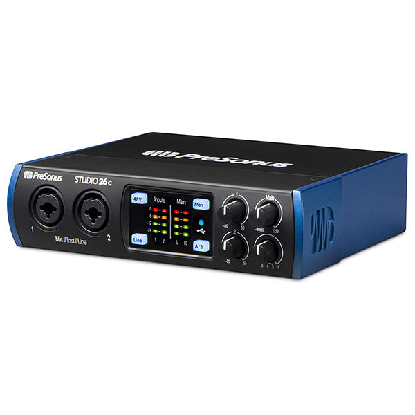 PreSonus Studio 26c 2x4 192 kHz USB-C Audio Interface