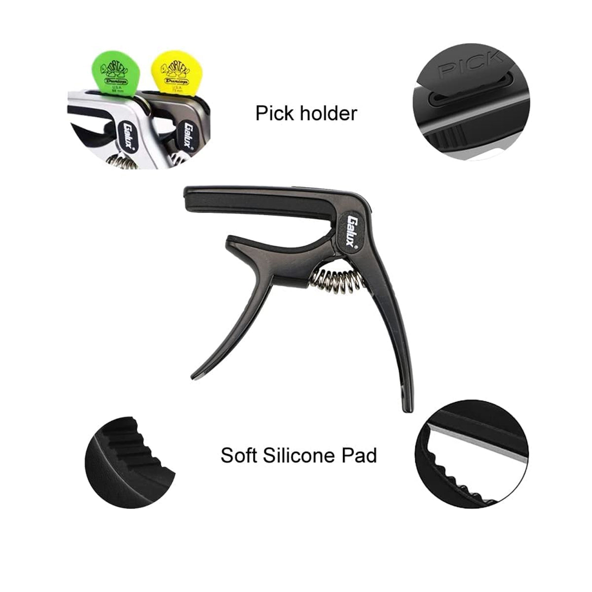 Galux GC-501A Guitar Capo - Black