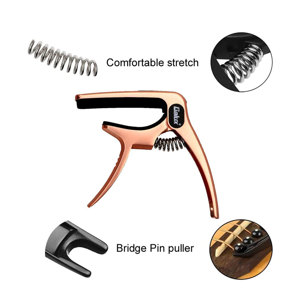 Galux GC-501A Guitar Capo - Rosegold