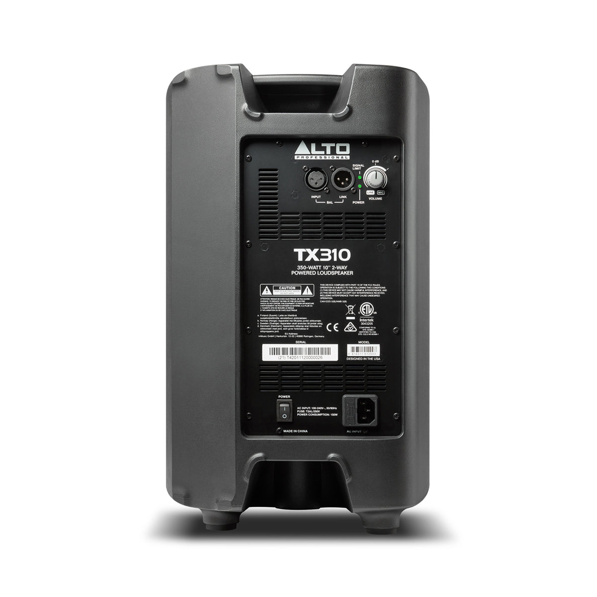 Alto Professional TX310 350-WATT 10-INCH 2-WAY POWERED LOUDSPEAKER