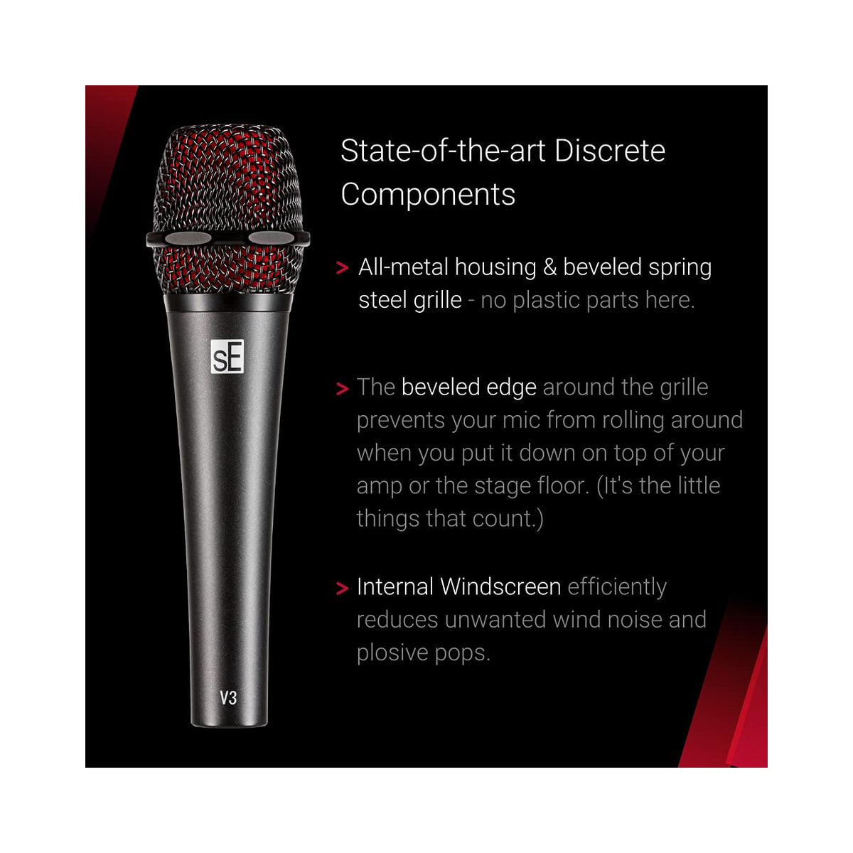 sE Electronics V3 Hand held Cardioid pickup pattern Dynamic Microphone