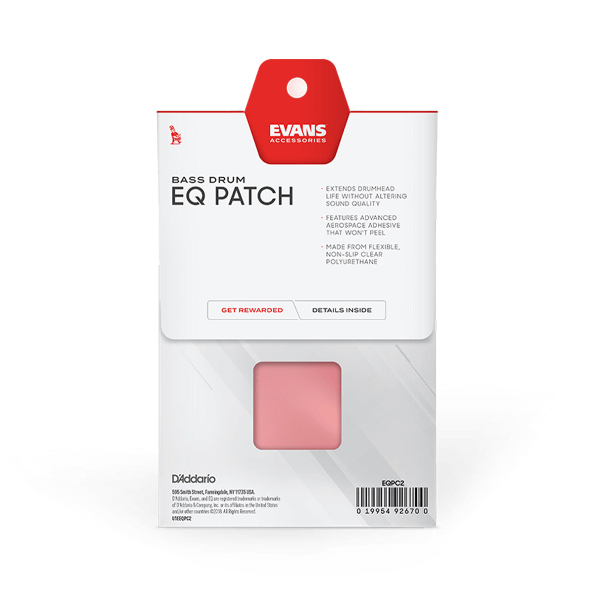 Daddario EQPC2 Clear Plastic Double EQ Patch