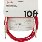 Fender Original Series Straight to Straight Instrument Cable - 10ft Fiesta Red