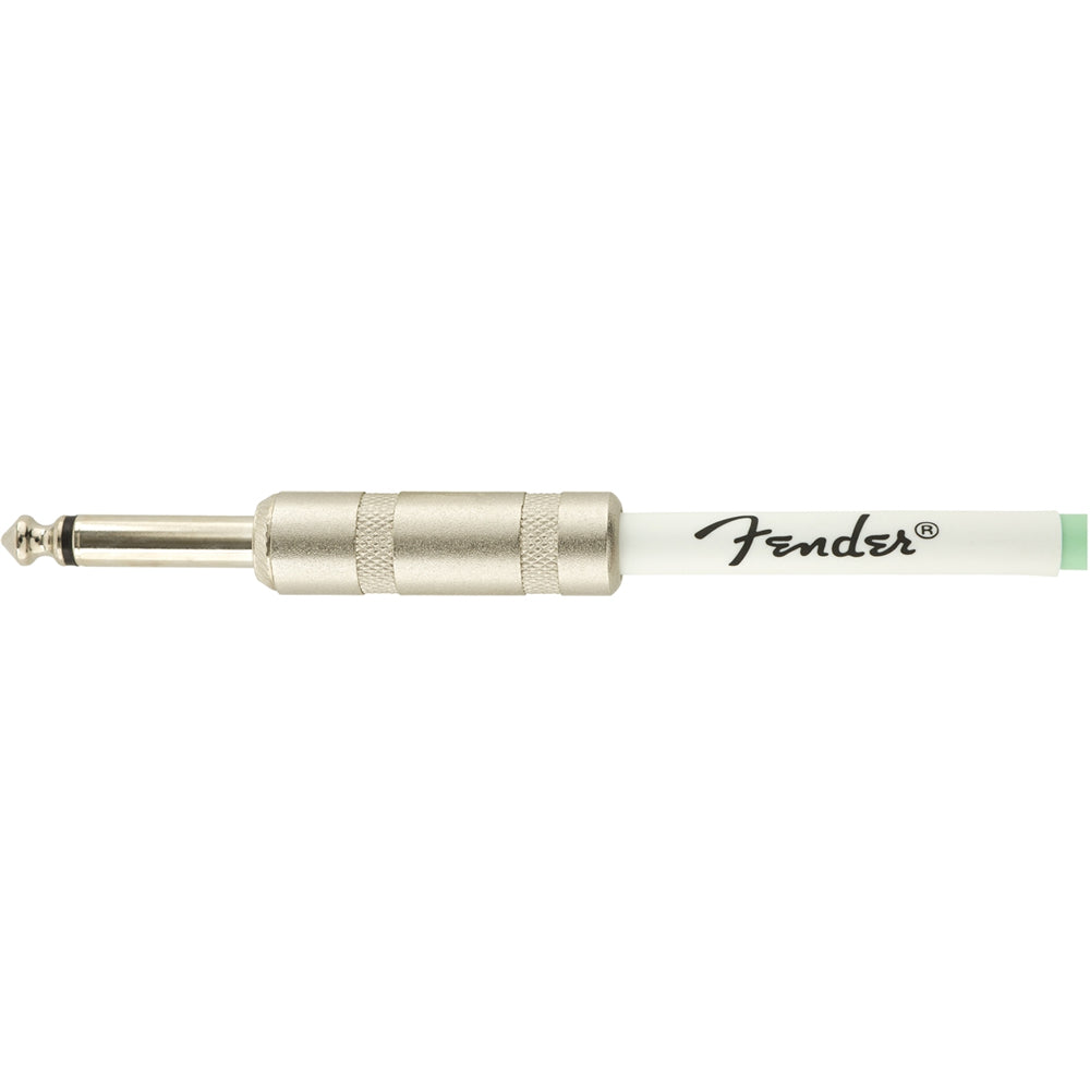 Fender ORIGINAL SERIES COIL INSTRUMENT CABLES- Straight to Angled 30ft- Surf Green