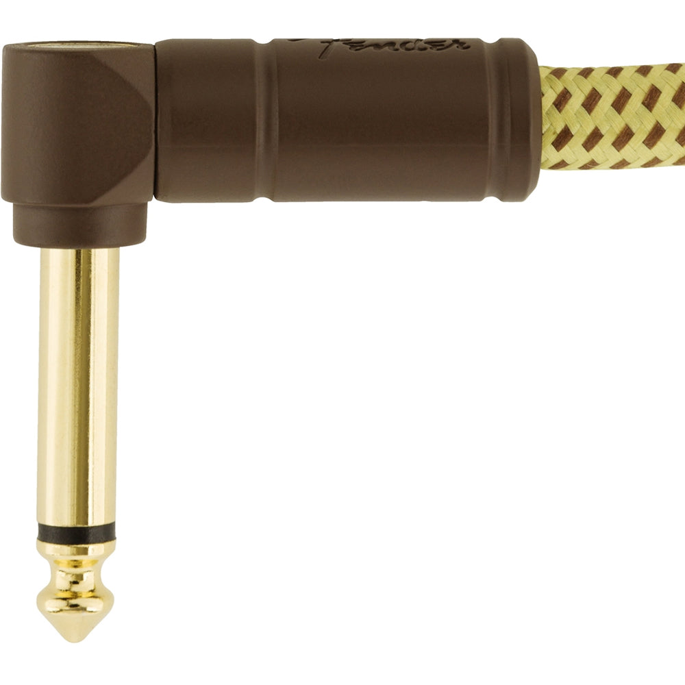 Fender DELUXE SERIES TWEED INSTRUMENT CABLES Straight-Angled 15ft