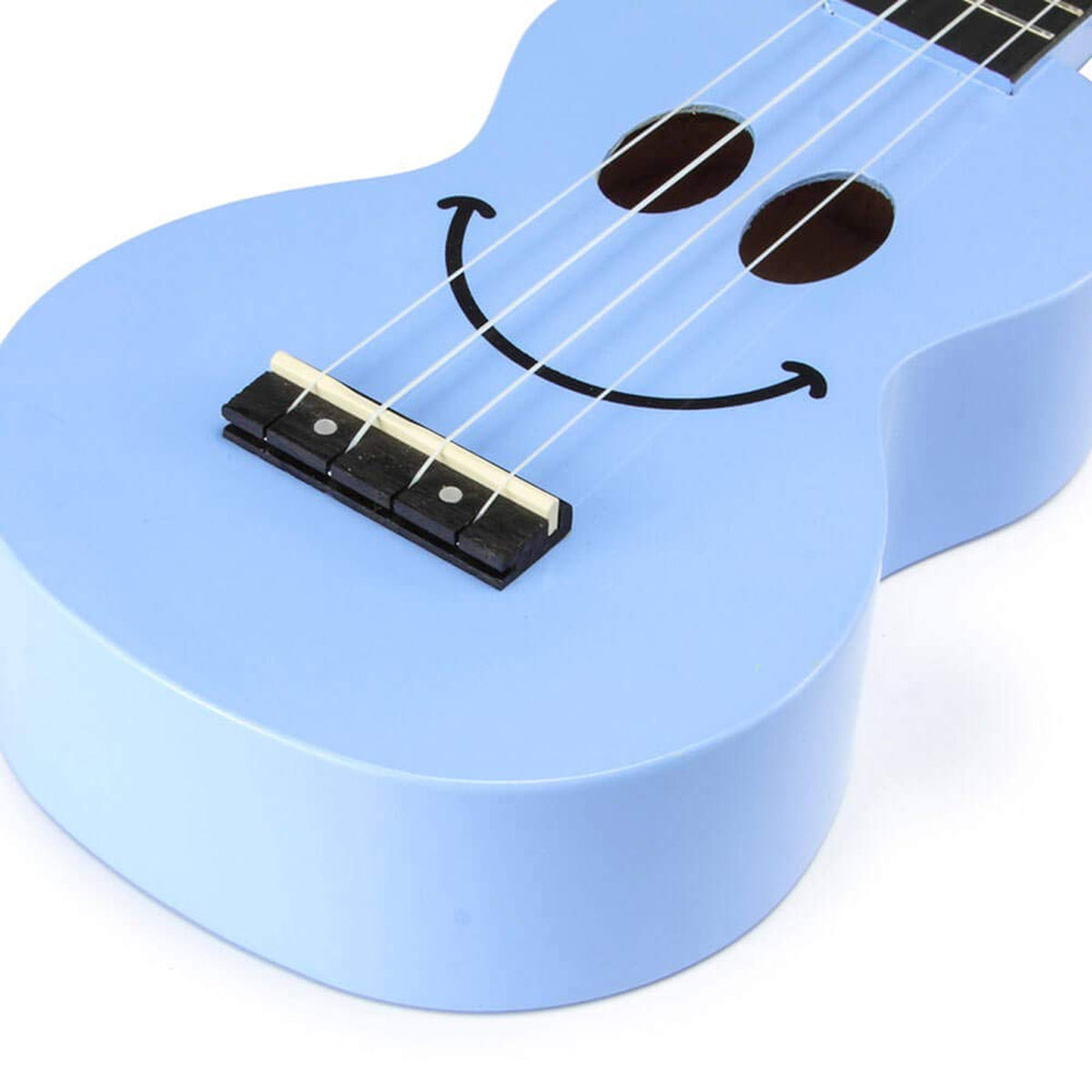 Mahalo U-Smile Series Soprano Ukulele Light Blue With Bag - U-SMILE LBU