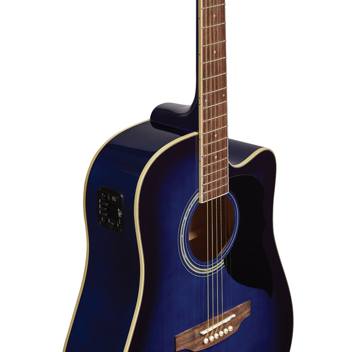 Eko Ranger CW EQ Dreadnought Electro-Acoustic Guitar - Blue Sunburst