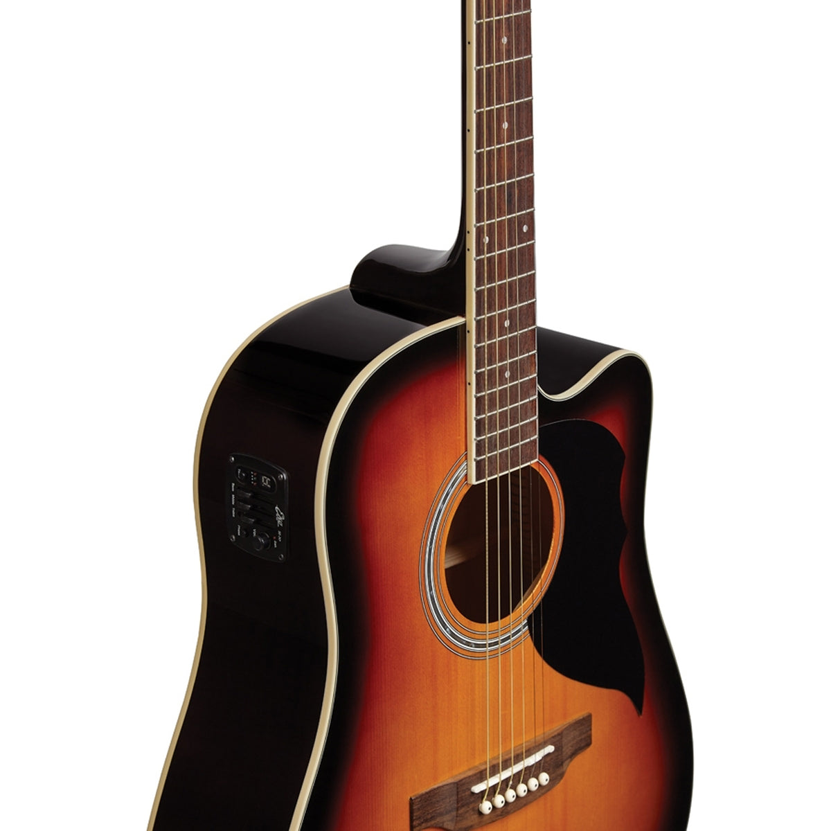 Eko Ranger CW EQ Dreadnought Electro-Acoustic Guitar - Brown Sunburst