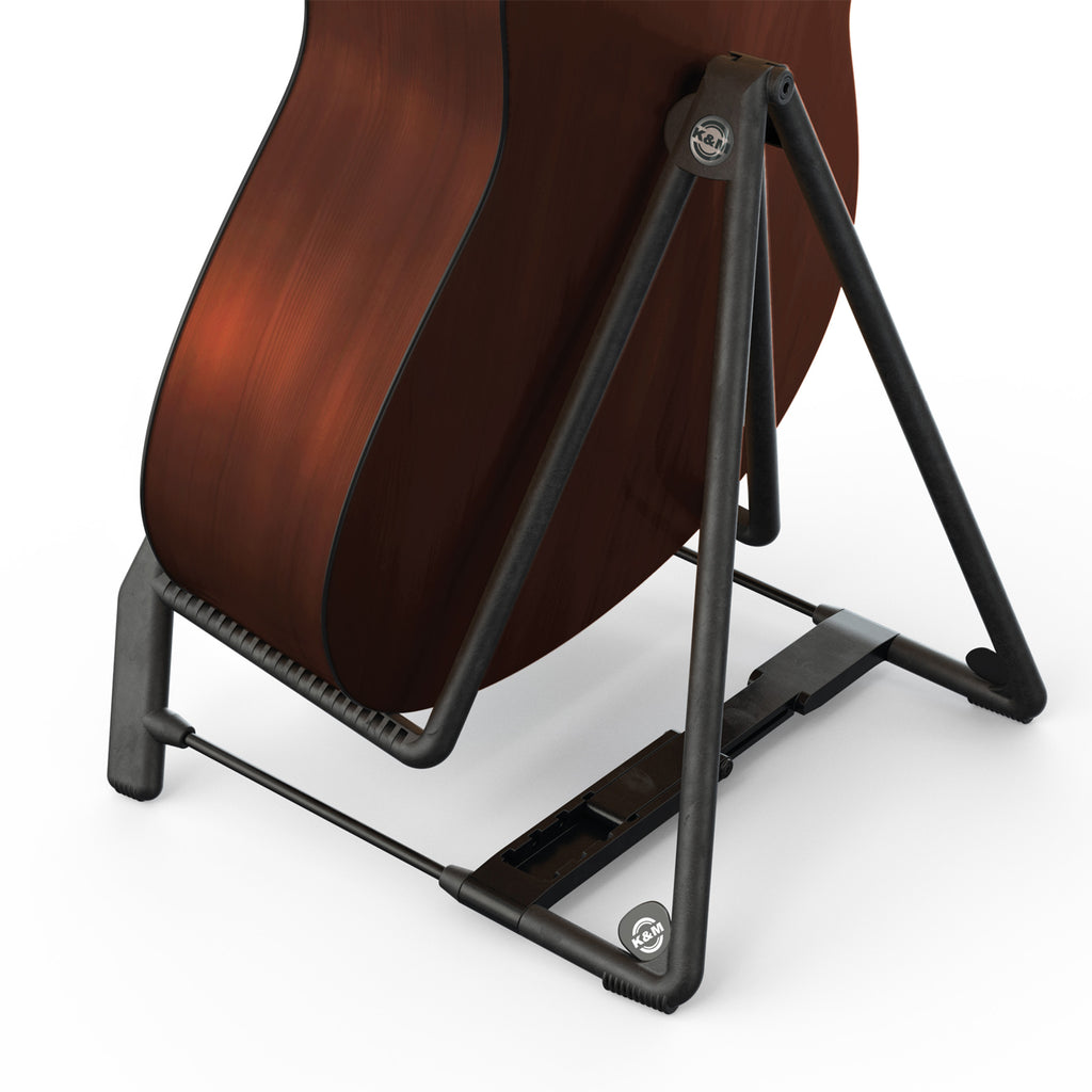 K&M Acoustic Guitar Stand Heli 2 Black
