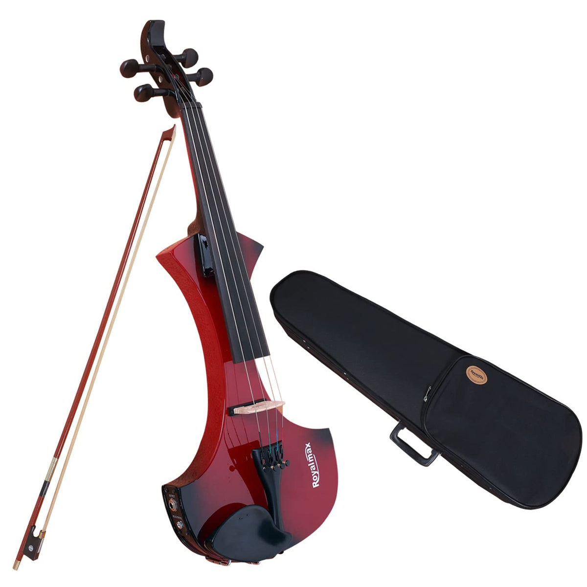 Royal Max 320 4/4 Solid Wood 4 String Electric Violin with Ebony fitting