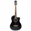 Pluto HW39C-201 39-inch Cutaway Acoustic Guitar (Black)