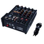 Digimore D-200 4-Channel Audio Mixer with 48V Phantom Power