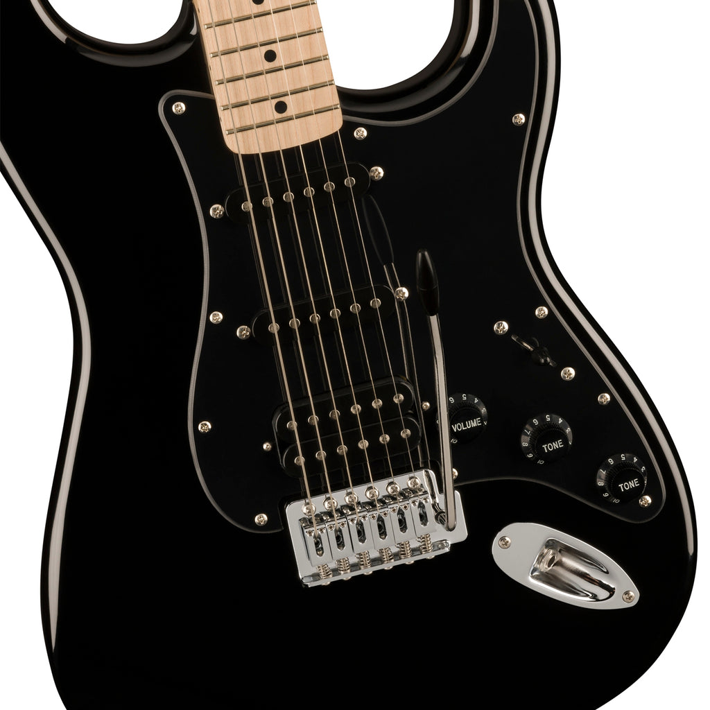 Fender SQUIER SONIC™ STRATOCASTER® HSS Electric Guitar - Black (0373203506) with gigbag