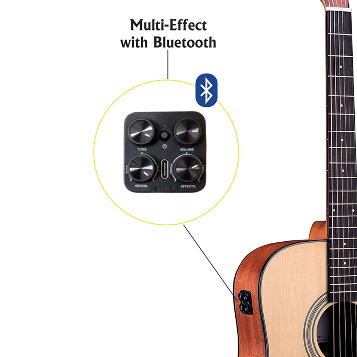 Techno TM-550 Trans-Acoustic Guitar - Natural